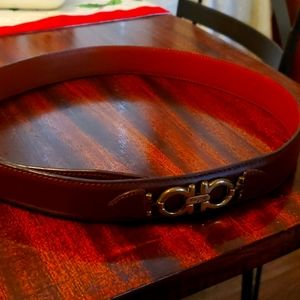 Ferragamo brown leather belt